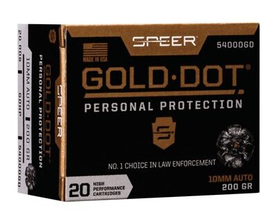 10MM AUTO 200GR GOLD DOT HOLLOW POINT 20/BOX