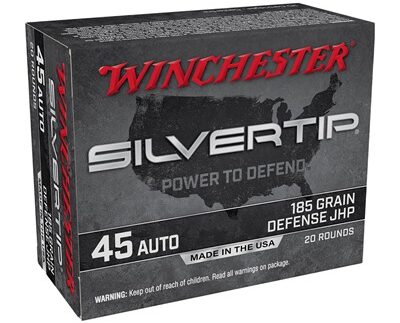 45 ACP 185GR DEFENSE JACKETED HOLLOW POINT 20/BOX