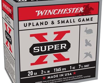 SUPER-X 20 GAUGE 2-3/4'' 1 OZ #7.5 SHOT 25/BOX