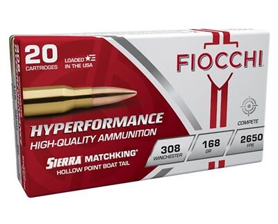 HYPERFORMANCE 308 WIN 168GR MATCHKING HPBT 20/BOX
