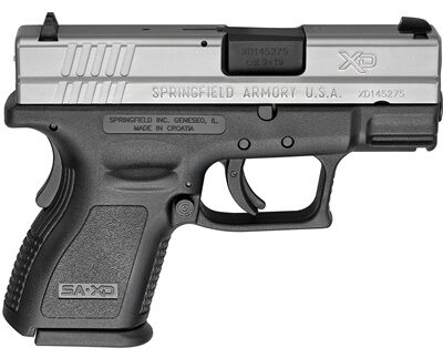 XD SUB-COMPACT 9MM LUGER 3â BBL (2)10RD MAGS TWO-TONE