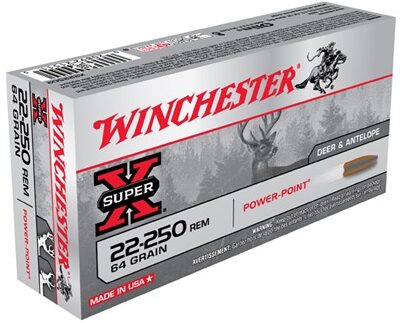 WINCHESTER SUPER-X 22-250 64GR PP 20/BX