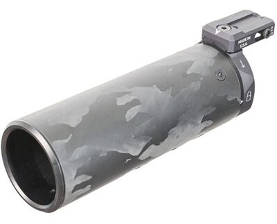 SUPPRESSOR SHIELD W/U-RAC 6''X2'' CARBON FIBER W/BLK HARDWARE