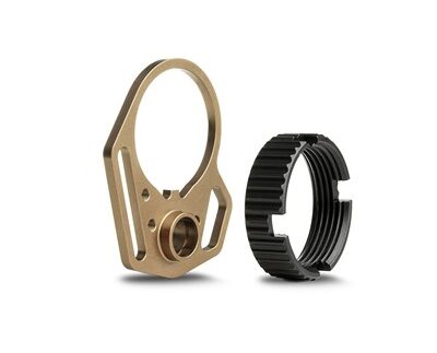 FDE MULTI-FUNCTION END PLATE W/ANTI-ROTATION CASTLE NUT BLCK