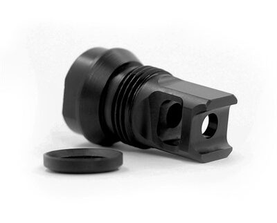 2BO-S SINGLE PORT MUZZLE BRAKE 223 CALIBER 1/2''X28 THREAD