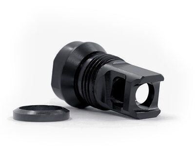 2BO-S SINGLE PORT MUZZLE BRAKE 30 CALIBER 5/8''X24 THREAD