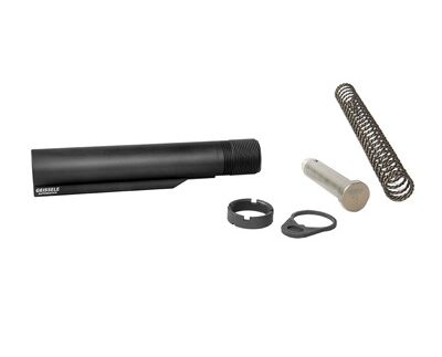 AR15 PREMIUM MILSPEC BUFFER TUBE ASSEMBLY W/SUPER 42, H1 BLK