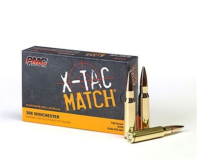 X-TAC MATCH 308 WINCHESTER 168GR OPEN TIP MATCH 20/BOX