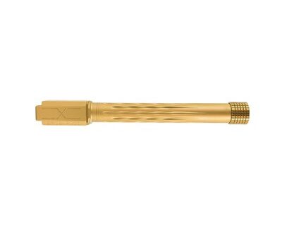 MATCH 9MM LUGER THREADED FLAME BBL FOR SIG SAUER P320FS GOLD