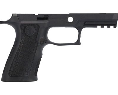 LXG GRIP MODULE LASER ENGRAVED  P320XCARRY 3.9'' 9/40/357 BLK