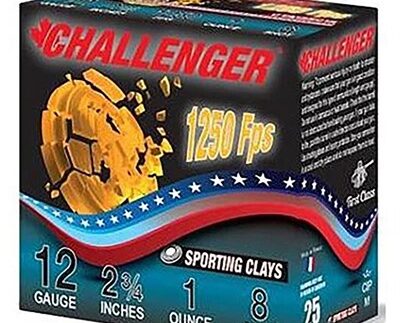 SPORTING CLAY 12 GAUGE 2-3/4'' 1OZ #8 SHOT 1250 FPS 250/CASE