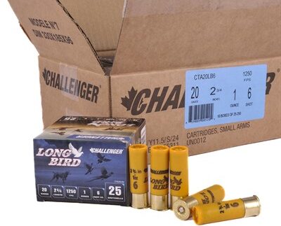 LONG BIRD 20 GAUGE 2-3/4'' 1OZ #6 SHOT 1250 FPS 250/CASE