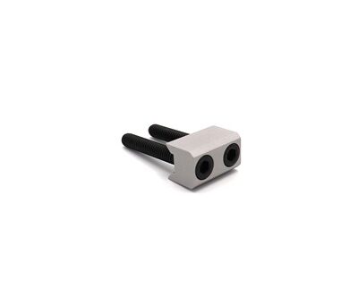 V-BLOCK WITH SCREWS FOR RUGER 10/22LR SILVER