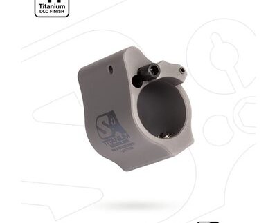 AR-15 SOLID TITANIUM ADJUSTABLE GAS BLOCK .750'' GRAY