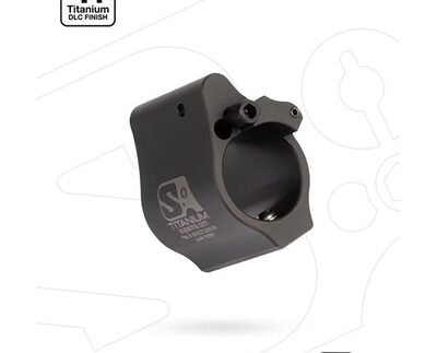 AR-15 SOLID TITANIUM ADJUSTABLE GAS BLOCK .875'' BLACK