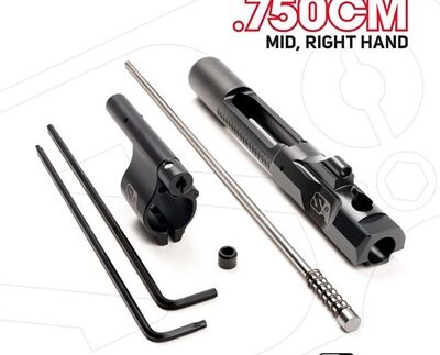 AR-15 ADJ PISTON SYSTEM W/CLAMPON .750'' GAS BLOCK MID RH