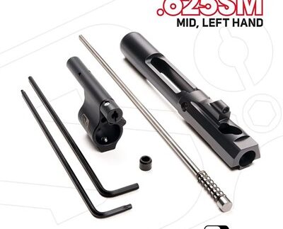 AR-15 ADJ PISTON SYSTEM W/SOLID .625'' GAS BLOCK MIDLENGTH LH