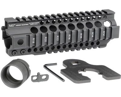 AR-15 COMBAT T-SERIES 1-PC FREE FLOAT HANDGUARD 7.25'' BLACK