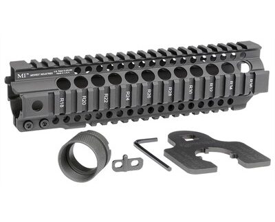AR-15 COMBAT T-SERIES 1-PC FREE FLOAT HANDGUARD 9.25'' BLACK