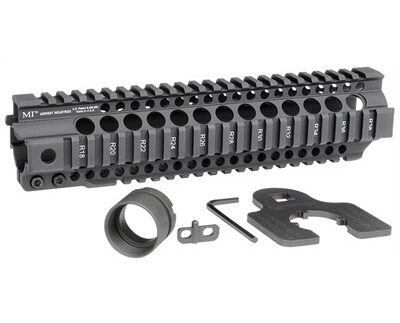 AR-15 COMBAT T-SERIES 1-PC FREE FLOAT HANDGUARD 10'' BLACK
