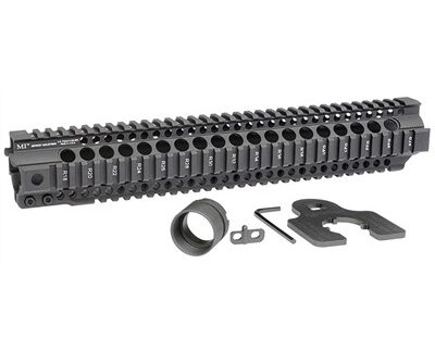 AR-15 COMBAT T-SERIES 1-PC FREE FLOAT HANDGUARD 14'' BLACK