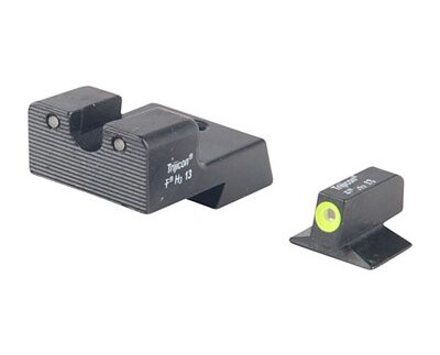 1911 NOVAK CUT HD NIGHT SIGHT SET YELLOW FRONT OUTLINE
