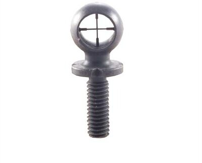 CROSSHAIRS DUPLEX HOODED FRONT SIGHT  BRASS BLACK