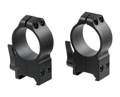 30MM EXTRA HIGH (0.65'') QD RINGS BLACK