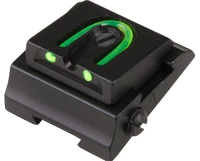 RIFLE ADJUSTABLE FIBER OPTIC 3/16'' WGOS REAR SIGHT GREEN