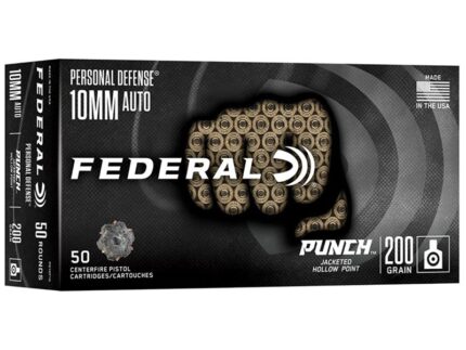 FEDERAL 10MM AUTO 200GR PUNCH JHP 50RD/BX 10BX/CS