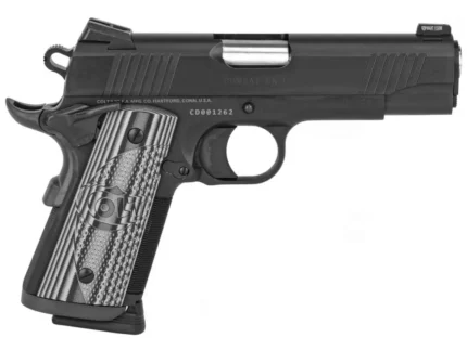 COLT 1911 CCU CONCEALED CARRY OFFICERS 45 ACP 4.25" ANODIZE  BLACK DLC
