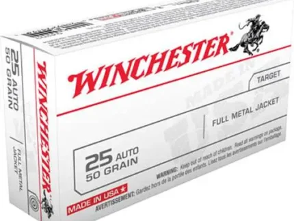 WINCHESTER 25 AUTO 50GR FMJ