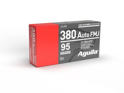 Aguila Handgun Ammunition .380 Auto 95gr FMJ 945 fps 50/ct