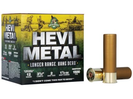 HEVI-Shot HEVI-Metal Longer Range Shotshell 12ga 3.5" 1-1/2 oz 1500 fps #2 25/ct