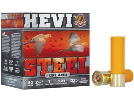 HEVI-Shot HEVI-Steel Shotshells 20ga 2-3/4" 1oz 1325 fps #7 25/ct