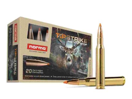 Norma TipStrike Rifle Ammunition .270 WSM 140gr PT 3084 fps 20/ct