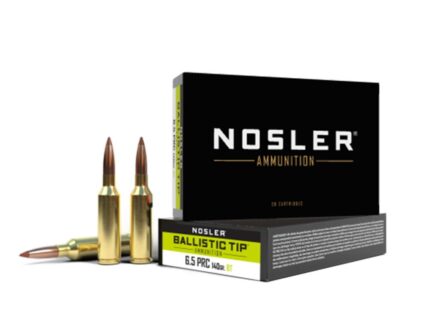 Nosler Ballistic Tip Rifle Ammunition 6.5 PRC 140gr BT 2900 fps 20/ct