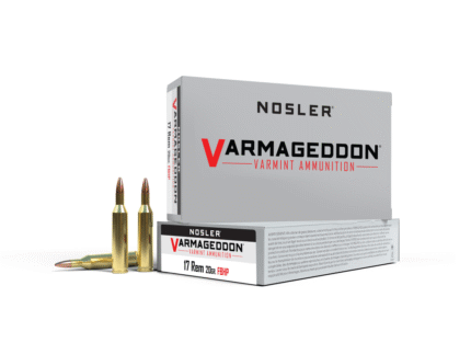 Nosler Varmegeddon Rifle Ammunition .17 Rem 20 gr FBHP 3550 fps 20/ct