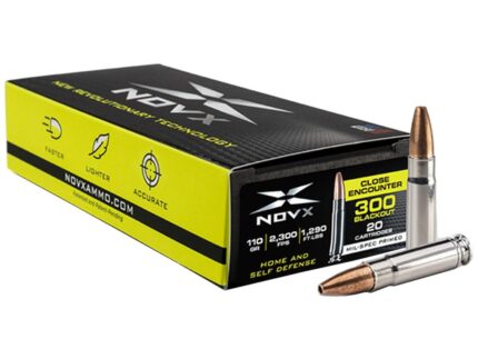 NovX Pentagon Rifle Ammunition .300 Blackout 125gr HP 2300 fps 20/ct