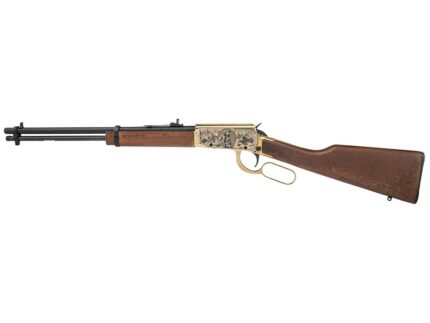 Rossi Rio Bravo Buffalo Bill Engraved PVD Gold Rifle .22 LR 15rd Capacity 18' Barrel Wood Stock
