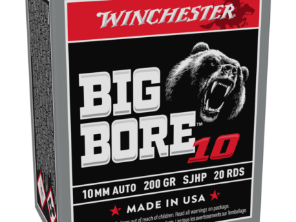 Winchester Big Bore Handgun Ammunition 10mm Auto 200 gr. SJHP 1175 fps 20/ct