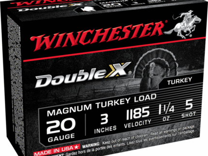 Winchester Supreme Double-X Magnum Turkey Shotshells 20 ga 3" 1-1/4 oz 1185 fps #5 10/ct