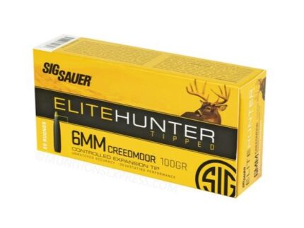 Sig Sauer Elite Tipped Hunting Ammunition 6mm Creedmoor 100 gr Box/20