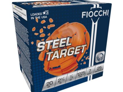 Fiocchi Steel Dove Low Recoil Shotshells 20 ga 2-3/4" 7/8oz 1225 fps #7 25/ct