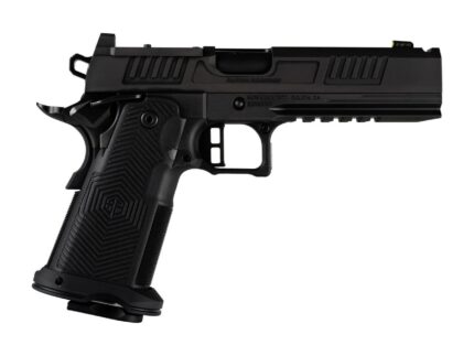 Alpha Foxtrot AF1911-Romulus MOS Adapter Handgun 9mm Luger 17(1) & 20rd(1) Magazines 5" Comp Bull Barrel DLC Black