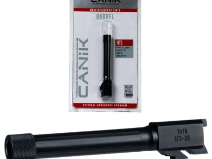 Canik Steel Drop in Barrel for Select 9mm Canik Pistols Fluted Compact Black