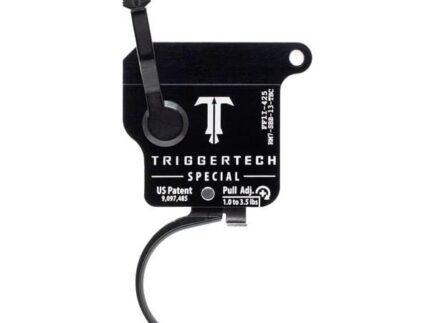 Triggertech Rem Model 7 Special Single Stage Trigger 1.0-3.5 lbs Curved Black