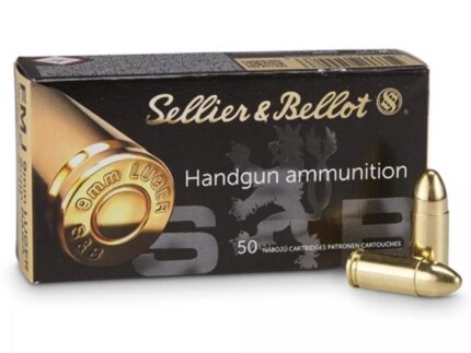 Sellier & Bellot Pistol & Revolver Ammo 9mm Luger 124 gr FMJ 1000/case