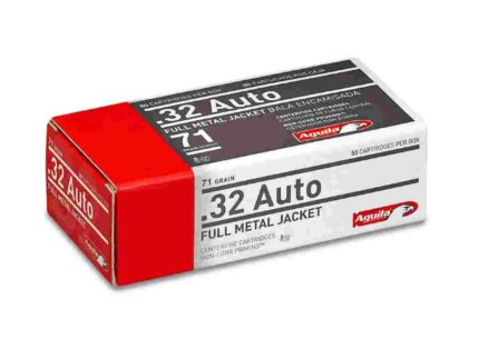 Aguila Ammunition .32 Auto Handgun Ammo - 71 Grain | FMJ | 50rd Box
