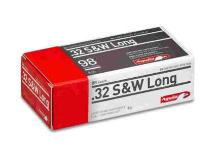 Aguila Ammunition .32 S&W Long Handgun Ammo - 98 Grain | Solid Point | 50rd Box
